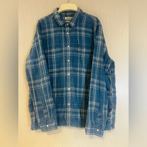 Madewell Blue Checkered Men's Shirt cotton